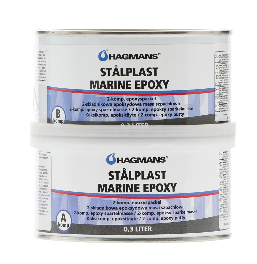 Hagmans Stålplast Marine Epoxy, 0,6 L v:7061244 Hagmans Stålplast Marine Epoxy, 0,6 L v:7061244
