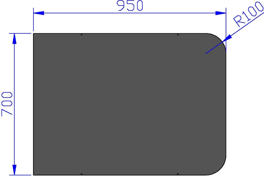 Gulvplate sort emalje 700×950 – Jøtul v:3173567