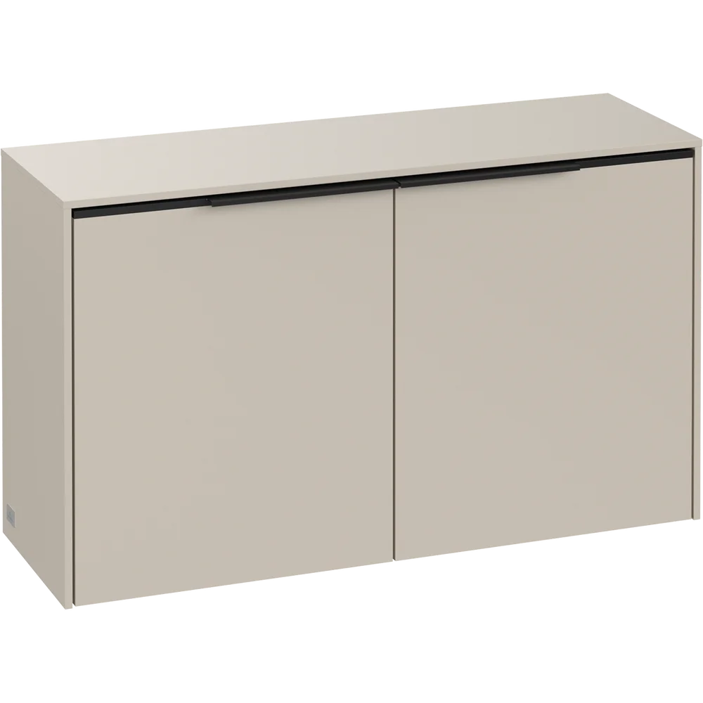 V&B SUBWAY 3.0 SIDESKAP 80X42 CASHMERE GREY HÅNDTAK I VOLCANO BLACK v:3006816