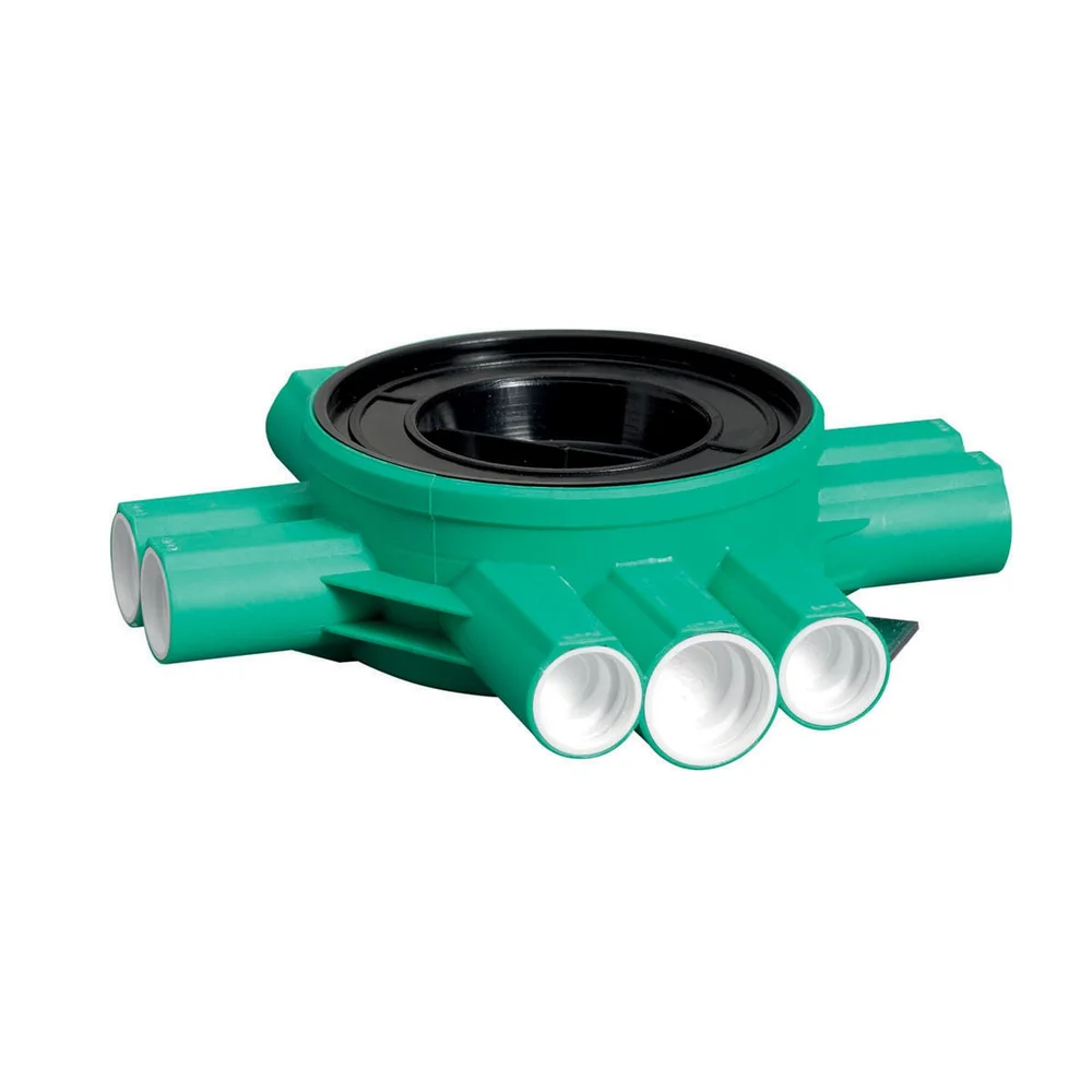 Schneider Electric Takdåse, 13 mm med stutsere, TED, 8x Ø16 og 2x Ø20, grønn. v:2880939 Schneider Electric Takdåse, 13 mm med stutsere, TED, 8x Ø16 og 2x Ø20, grønn. v:2880939