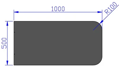 Gulvplate sort lakk 500×1000 – Jøtul v:2315112