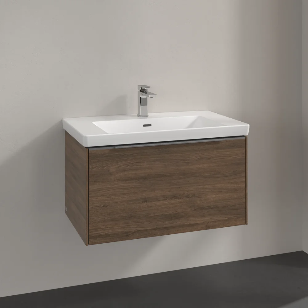 V&B SUBWAY 3.0 SERVANTSKAP 77X42 ARIZONA OAK HÅNDTAK I KROM v:5125964