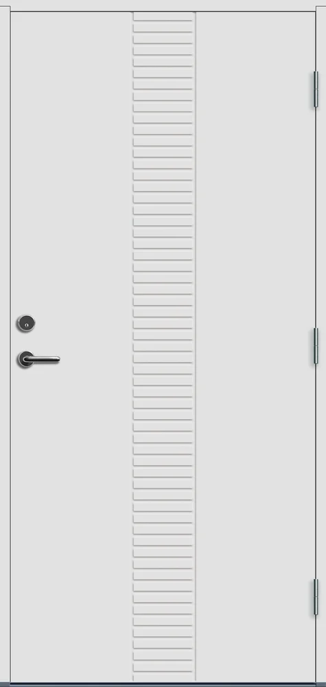 Ytterdør 90×210 Hamar hvit høyre v:5119754