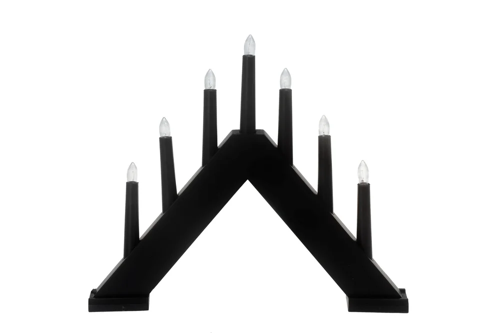 ADVENTSSTAKE SORT 7-ARMET H:31CM v:6119426