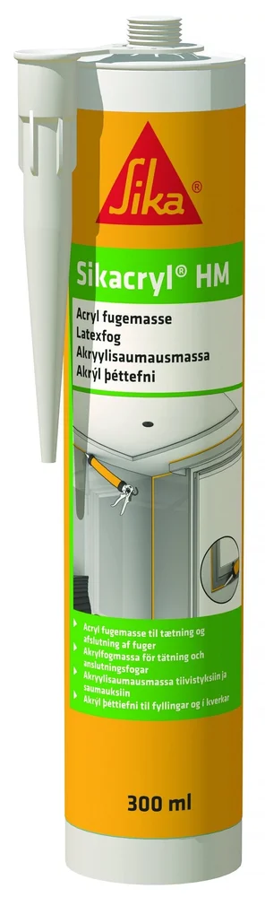 Sika Lateksfuge, Sikacryl-HM, 300 ml v:5752255 Sika Lateksfuge, Sikacryl-HM, 300 ml v:5752255