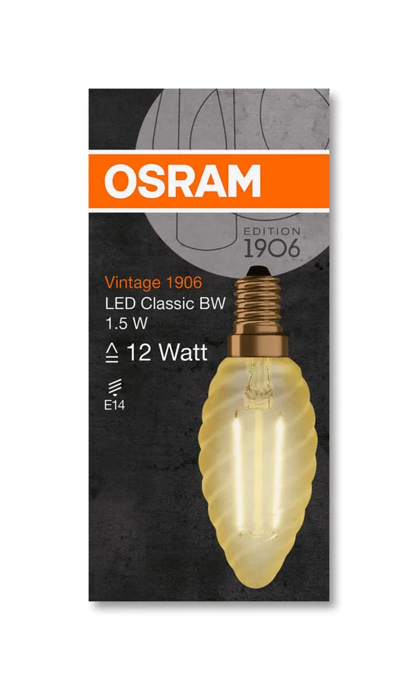 OSRAM Vintage 1906 LED Classic BW pære v:2253664