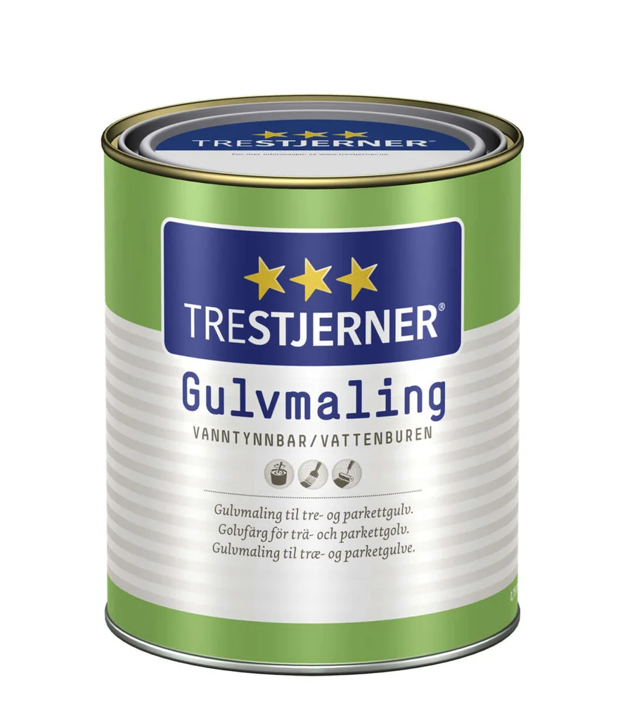 TreStjerner 40/halvblank gulvmaling v:3912204 TreStjerner 40/halvblank gulvmaling v:3912204