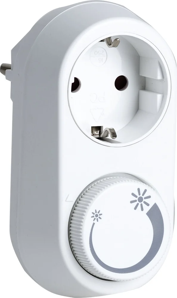 Gelia Dimmer for vegguttak, LED 3-24 W, hvit v:3266895 Gelia Dimmer for vegguttak, LED 3-24 W, hvit v:3266895