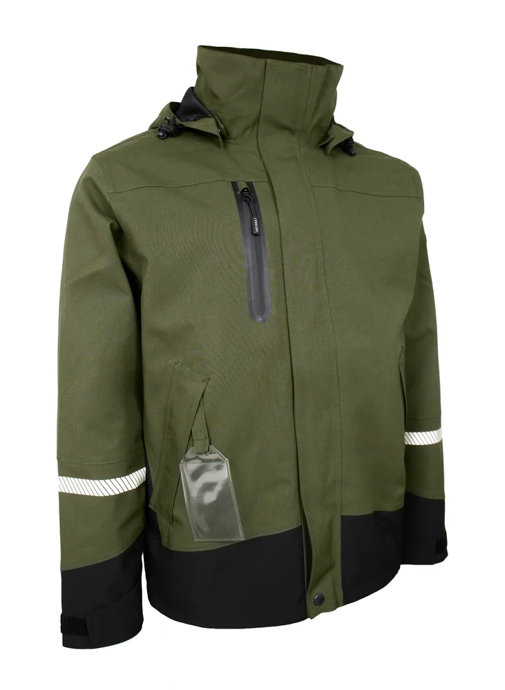 Lyngsøe skalljakke stretch sort/grønn 5XL v:8523379