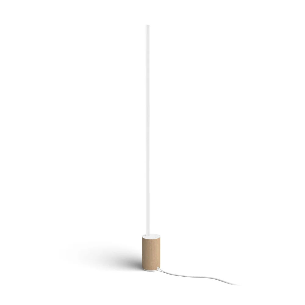 Philips Hue Gulvlampe Gardinet Signe HUE, 29W, hvit/eik v:4349406