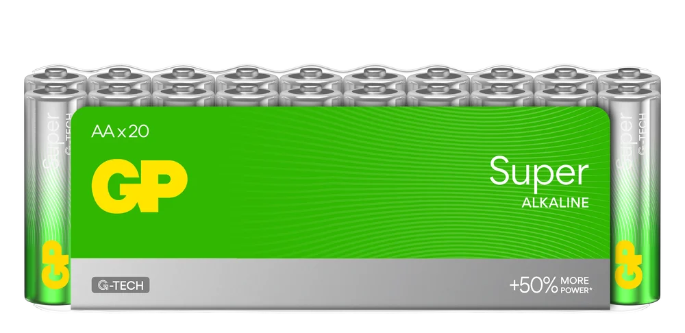 Batteri super alkaline AA/LR6 20-pakk v:6742728