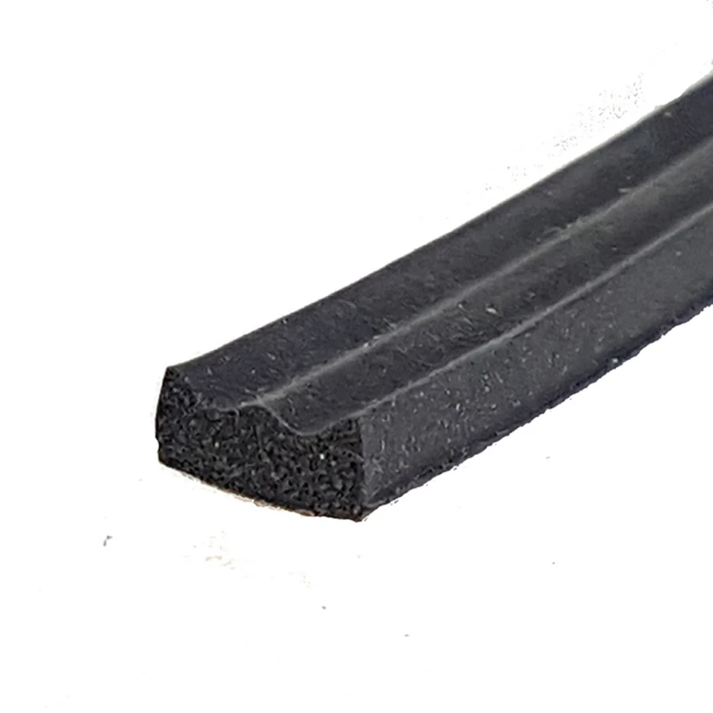Gummilist e-profil 4x8mm sort kart a 6x125 meter v:2360536