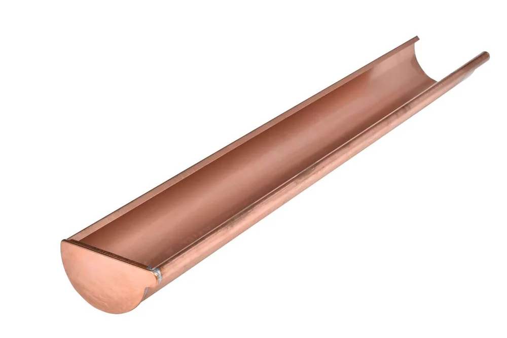 Isola Takrenne med endelokk Kobber Venstre 1m/125mm v:9936392 Isola Takrenne med endelokk Kobber Venstre 1m/125mm v:9936392