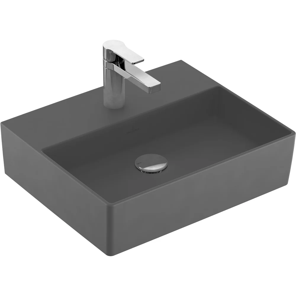 VILLEROY & BOCH MEMENTO 2.0 SERVANT 50 CM, GRAPHITE CERAMICPLUS U/OVERLØP v:7005239 VILLEROY & BOCH MEMENTO 2.0 SERVANT 50 CM, GRAPHITE CERAMICPLUS U/OVERLØP v:7005239
