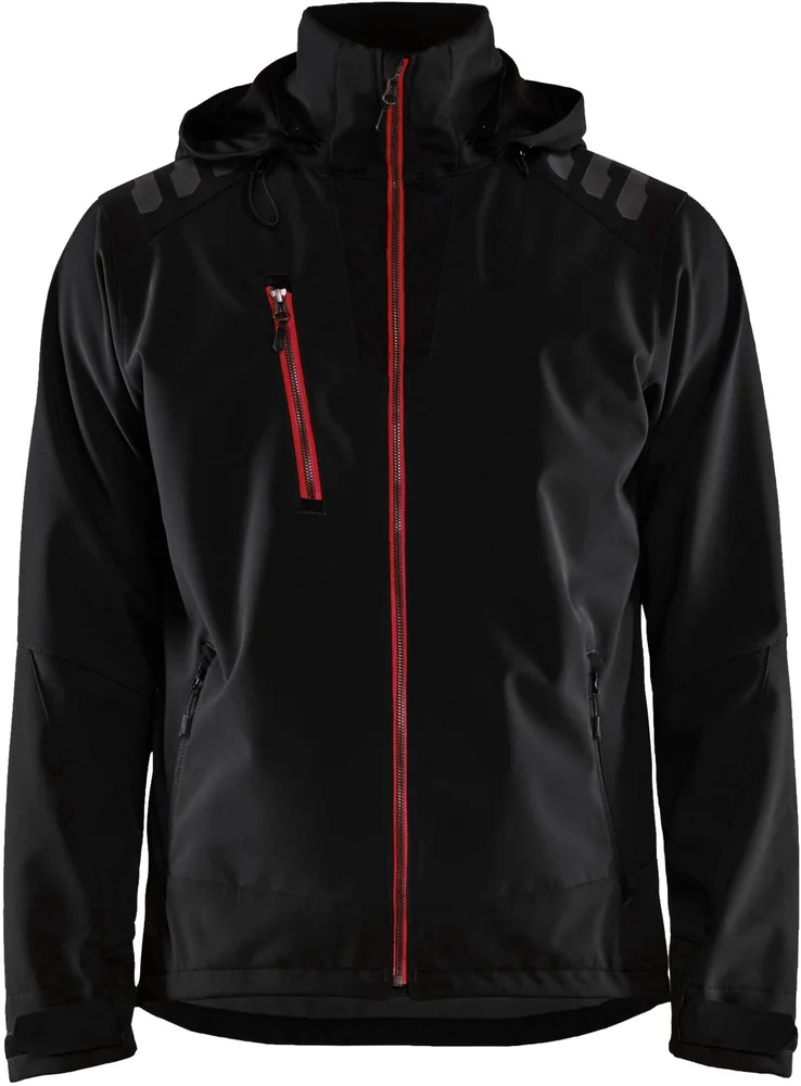 SOFTSHELLJAKKE 4749 2513 SVART/RØD v:6450853 SOFTSHELLJAKKE 4749 2513 SVART/RØD v:6450853