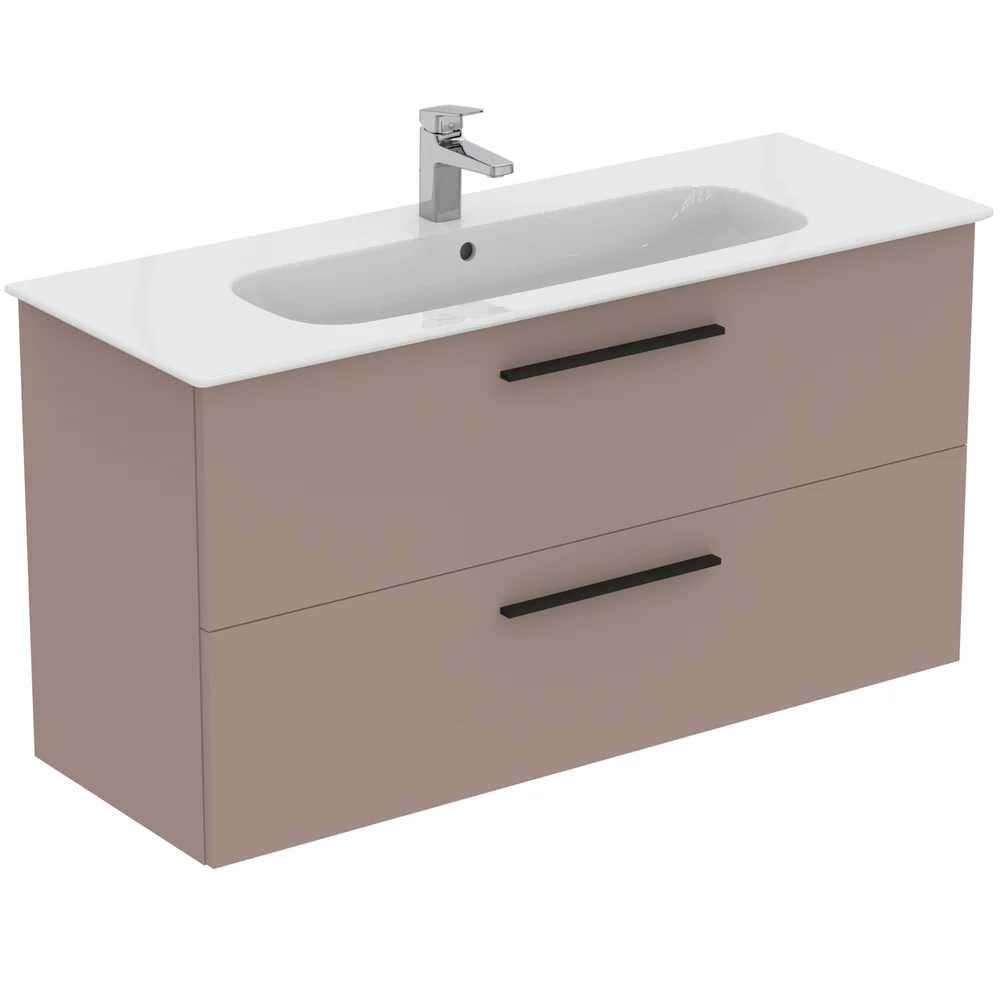 IDEAL STANDARD I.LIFE A BADEROMSMØBEL 1240X460 GREIGE MATT M/SORT HÅNDTAK v:3393812 IDEAL STANDARD I.LIFE A BADEROMSMØBEL 1240X460 GREIGE MATT M/SORT HÅNDTAK v:3393812