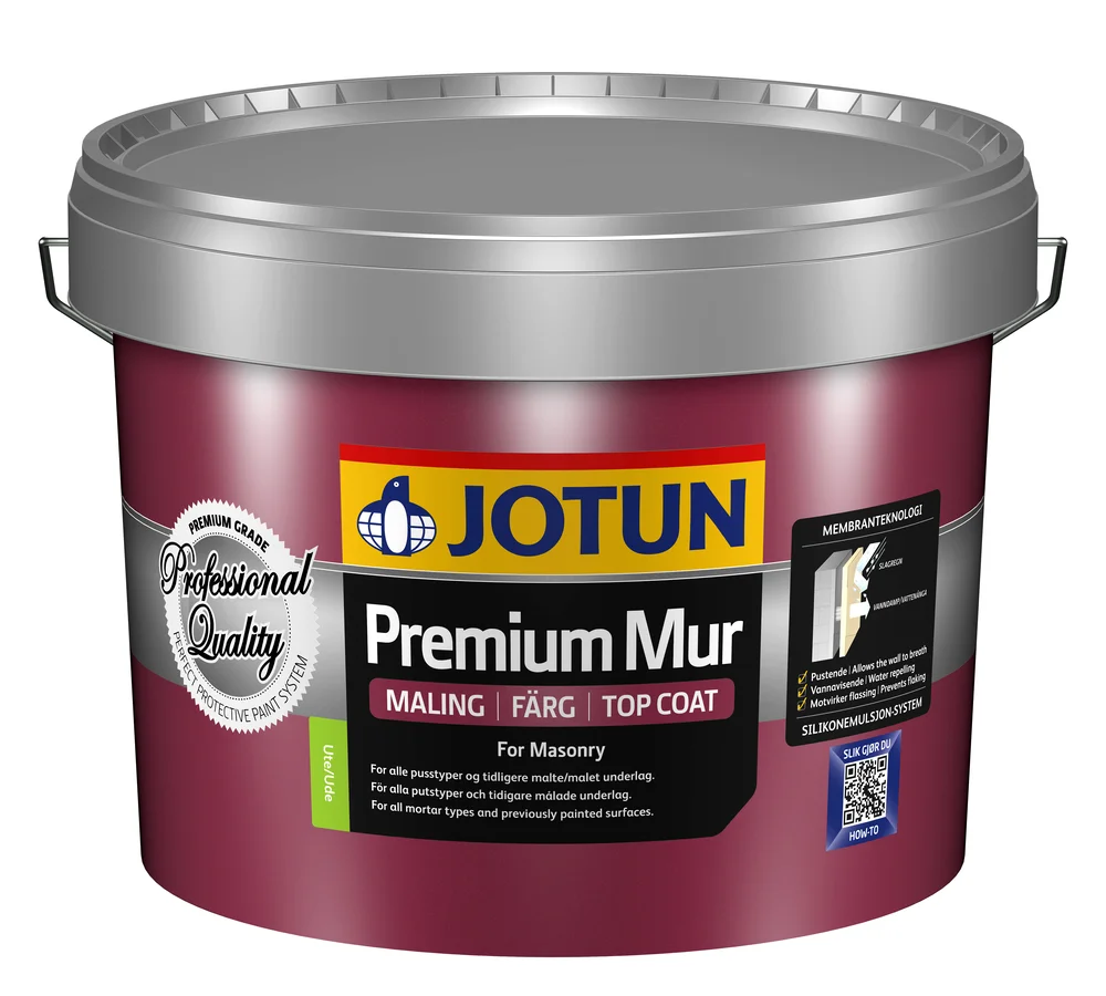 Premium mur mørkgrå-base 9 liter v:2702988