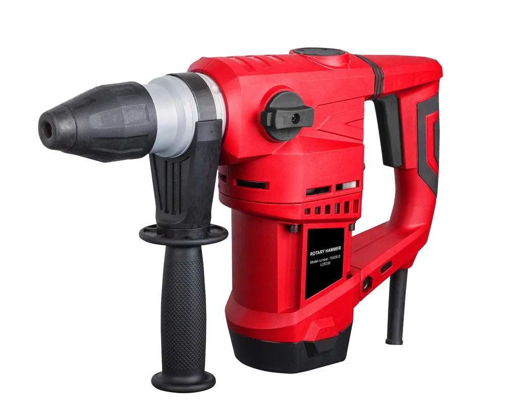 Q-Powertools borhammer 1500W med SDS+, tre funksjoner og robust grep v:9146310