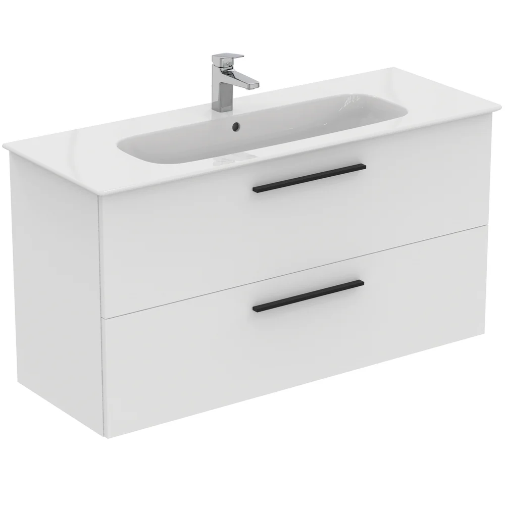 IDEAL STANDARD I.LIFE A BADEROMSMØBEL 1240X460 MATT HVIT M/SORT HÅNDTAK v:2531798 IDEAL STANDARD I.LIFE A BADEROMSMØBEL 1240X460 MATT HVIT M/SORT HÅNDTAK v:2531798