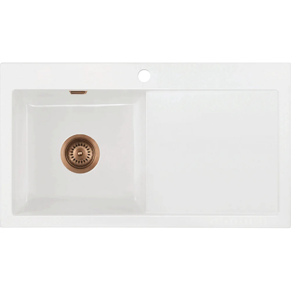 LAVABO MERA 90 KERAMIKK KJØKKENVASK HVIT M/KOBBER BUNNVENTIL v:8730216 LAVABO MERA 90 KERAMIKK KJØKKENVASK HVIT M/KOBBER BUNNVENTIL v:8730216