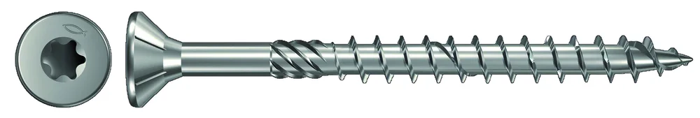 Treskrue innvendig senk 6,0x150 mm FPF-ST elforzinket tx 30 delgjenget 100 stk v:6189029