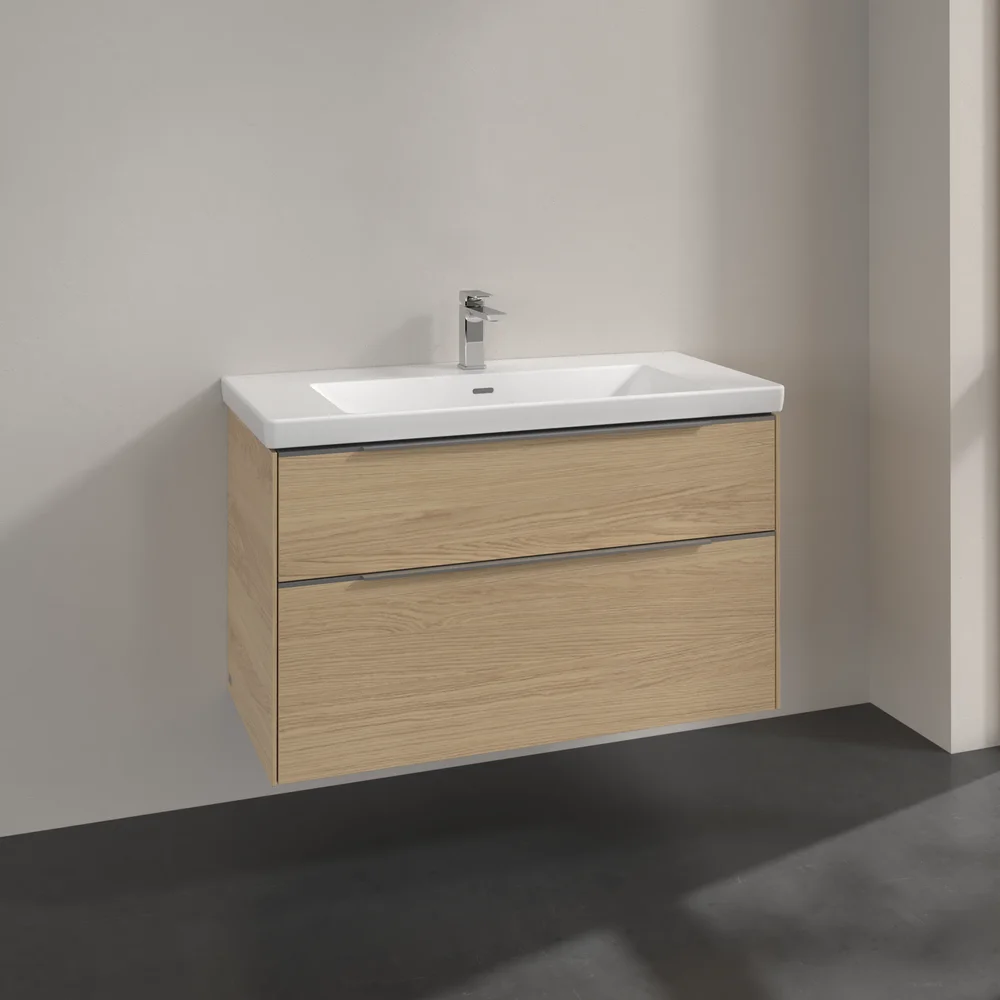 V&B SUBWAY 3.0 SERVANTSKAP 97X57 NORDIC OAK HÅNDTAK I KROM v:9375530