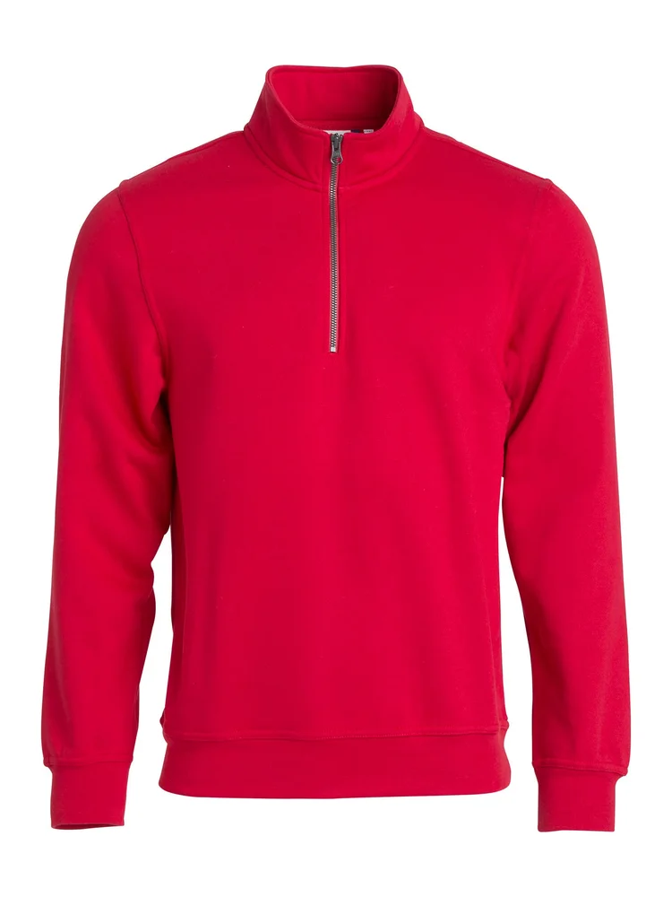 CLIQUE SWEATSHIRT HALVZIP BASIC 021033 RØD v:8476562