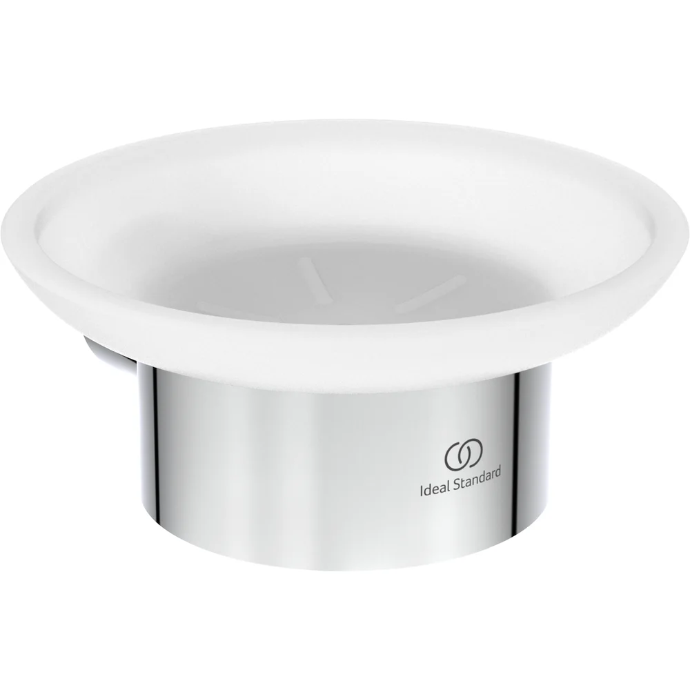 IDEAL STANDARD CONCA SÅPESKÅL RUND FROSTET/KROM v:3360591