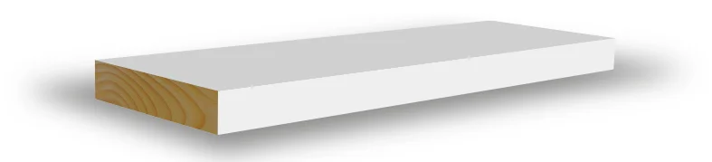 Glattkantlist furu hvit bomull S0502-Y 21x69x4400 mm v:5173316