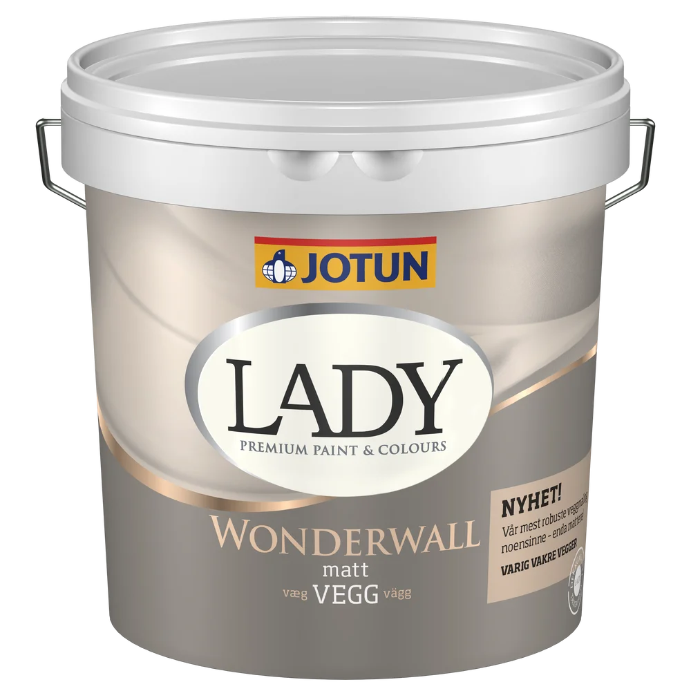Jotun LADY Wonderwall vegg matt c-base 2,7 l 50 – veggmaling v:7149712 Jotun LADY Wonderwall vegg matt c-base 2,7 l 50 – veggmaling v:7149712