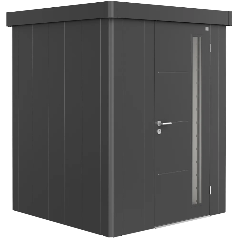 BIOHORT REDSKAPSBOD NEO 1A STD. DØR MØRK GRÅ METALLIC v:6082265