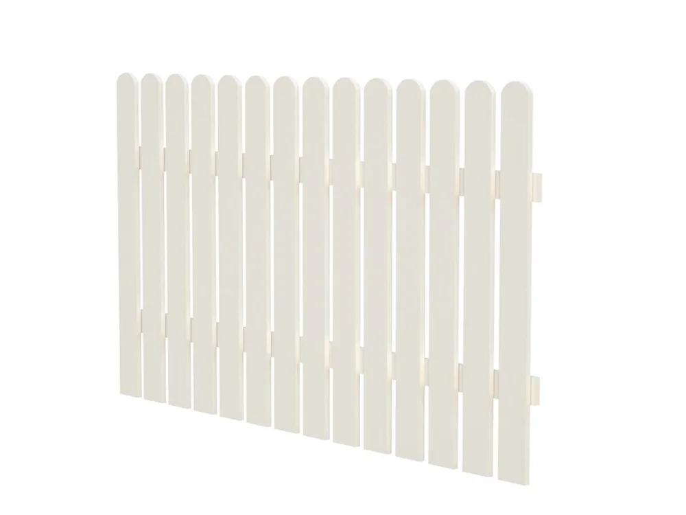 Palmako Kelda 10 hvitmalt hagegjerde v:4452496
