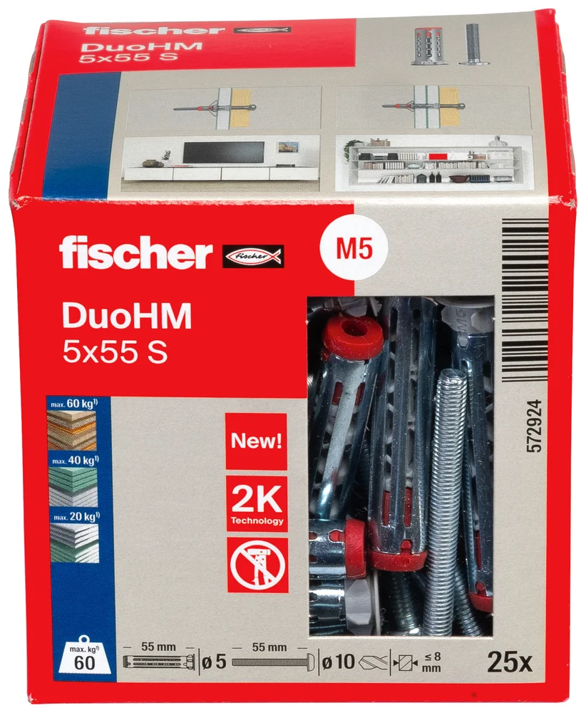 Plateanker DuoHM 5×55 mm 25 stk v:2553231 Plateanker DuoHM 5×55 mm 25 stk v:2553231
