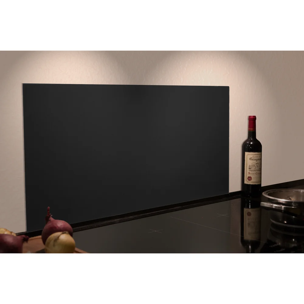 MILLEX BESKYTTELSESPLATE 40X80 CM SORT GLASS v:3832178