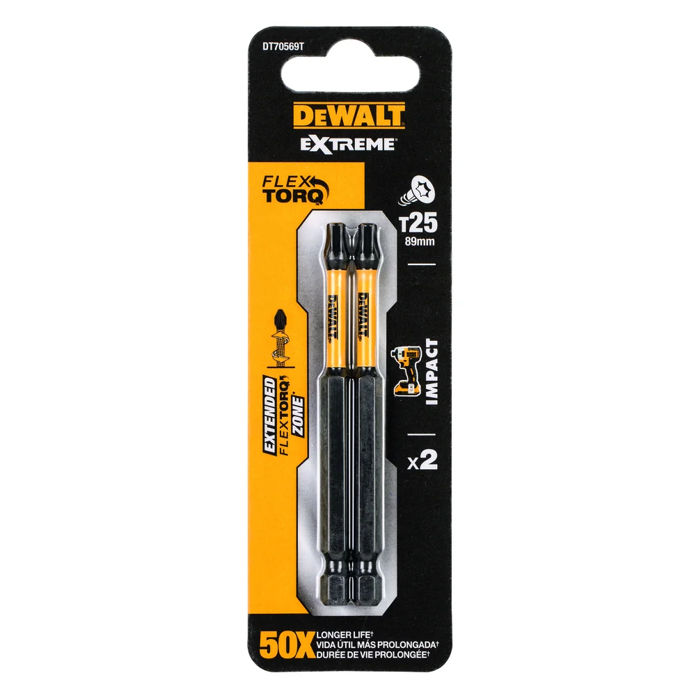 Dewalt bits torsion T25 85 mm 2 stk DT70569T v:1505934