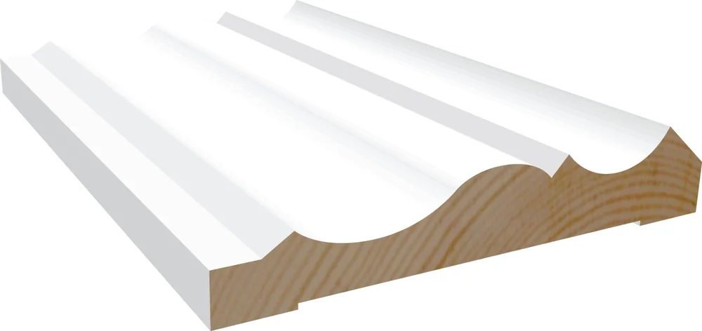 Karmlist furu hvit bomull S0502-Y 21x120x4400 mm v:4176192 Karmlist furu hvit bomull S0502-Y 21x120x4400 mm v:4176192