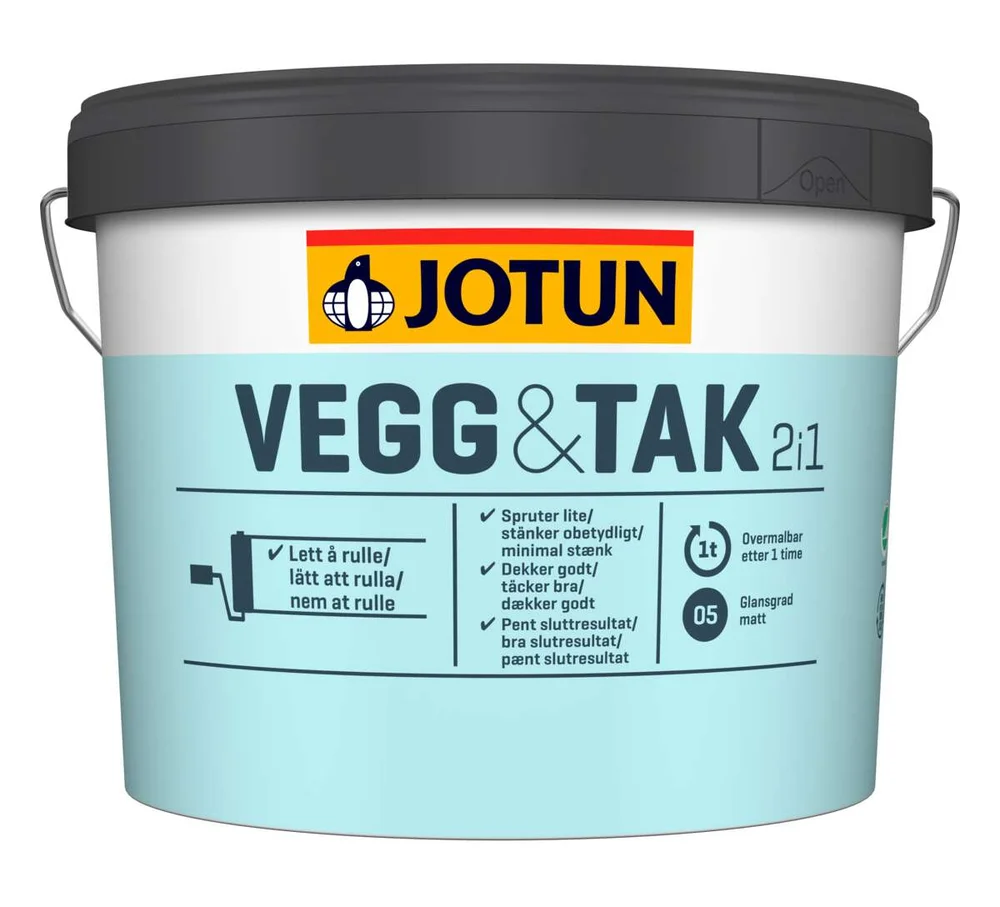 Jotun Vegg&Tak 05/matt interiørmaling v:7627122 Jotun Vegg&Tak 05/matt interiørmaling v:7627122