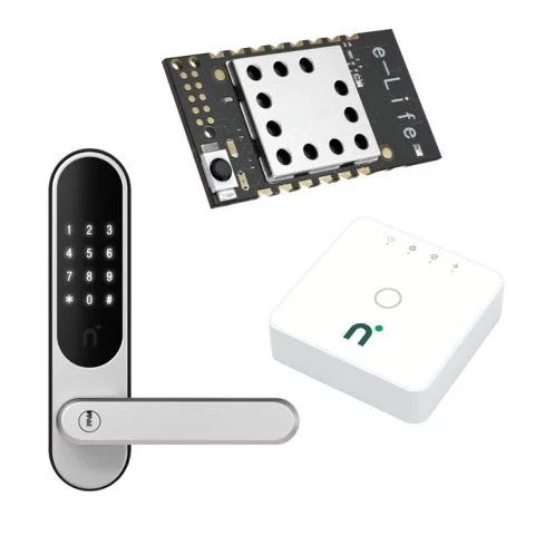 Touch Pro Black/Silver + Connect Module & Connect Gateway Nimly Kodelås 3131791 Touch Pro Black/Silver + Connect Module & Connect Gateway Nimly Kodelås 3131791