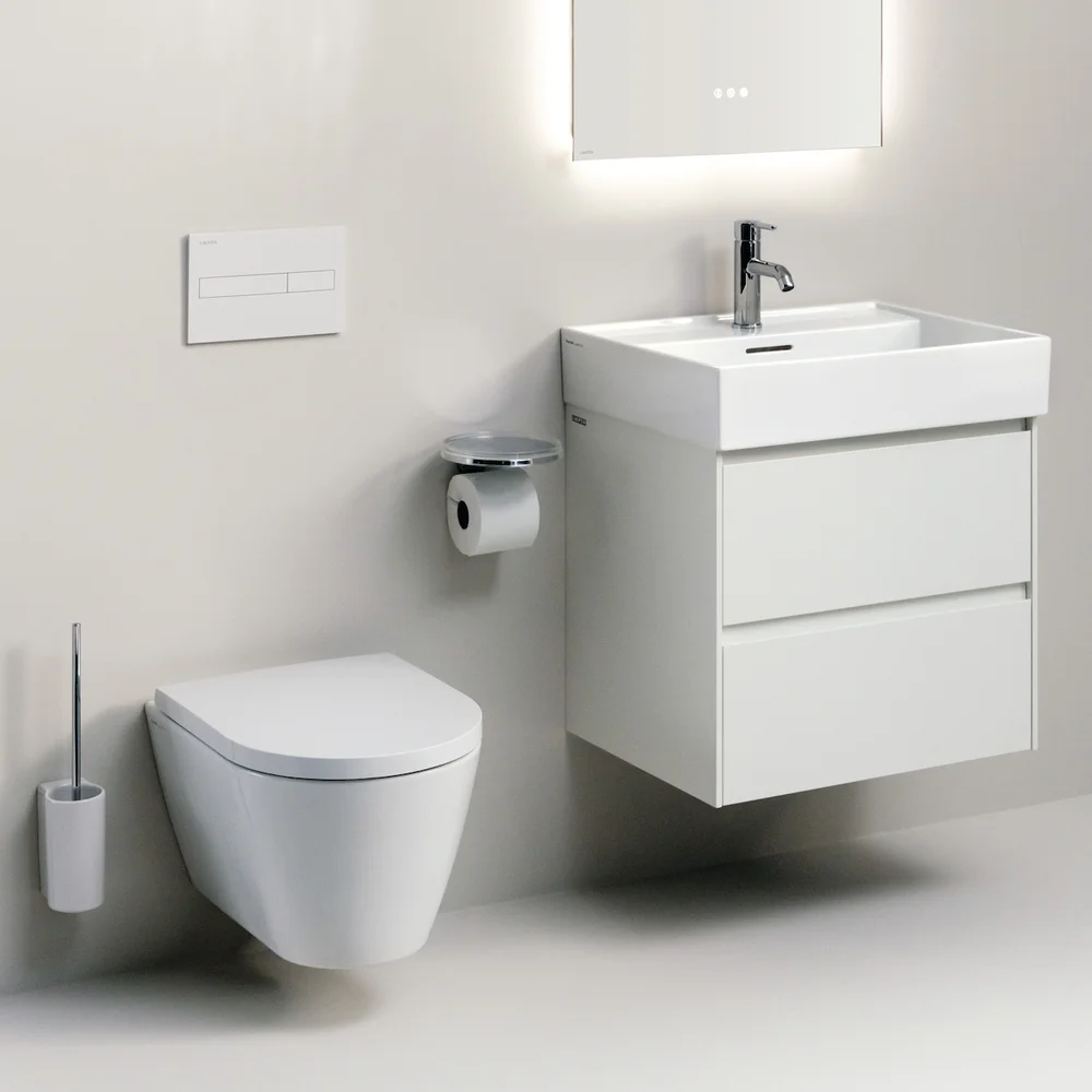 LAUFEN KARTELL KOMPAKT VEGGSKÅL RIMLESS 49X37 CM HVIT v:4815353 LAUFEN KARTELL KOMPAKT VEGGSKÅL RIMLESS 49X37 CM HVIT v:4815353