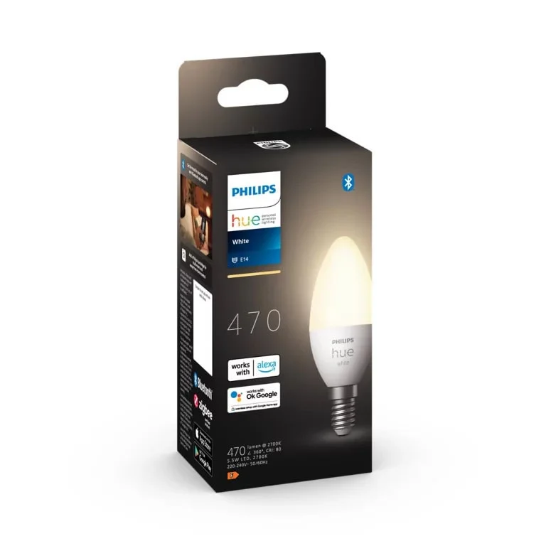 Philips Hue LED-lampe krone HUE, W, E14, 6W v:5254582 Philips Hue LED-lampe krone HUE, W, E14, 6W v:5254582