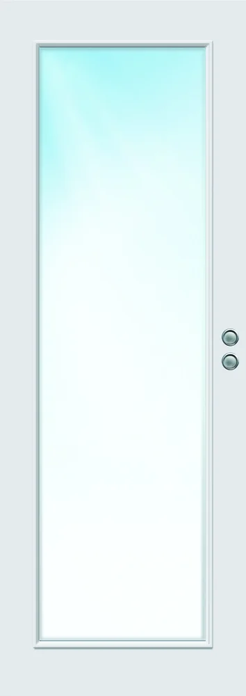 Skyvedør 90x210 Sletten helglass hvit v:9418124