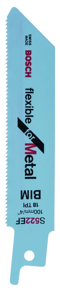 Bajonettsagblad flexible metall s522ef bimetall 100x1,4 mm pakke a 5 stk v:2122109