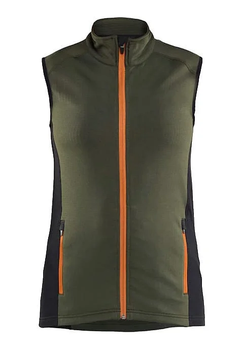 FLEECEVEST STRIKER DAME 4746 SKOGSGRØNN/RUST v:3611098