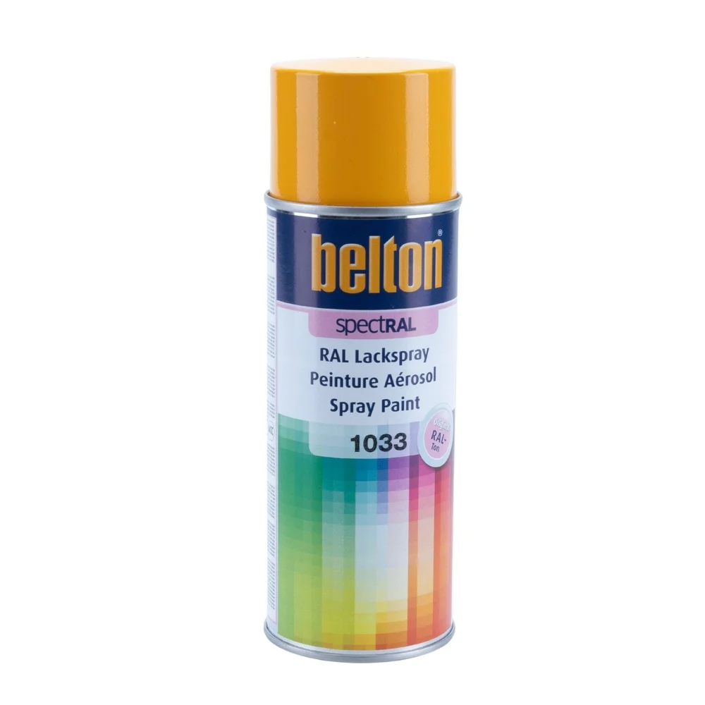 Belton Spraymaling, Dahliagul RAL 1033, 400 ml v:9659491 Belton Spraymaling, Dahliagul RAL 1033, 400 ml v:9659491