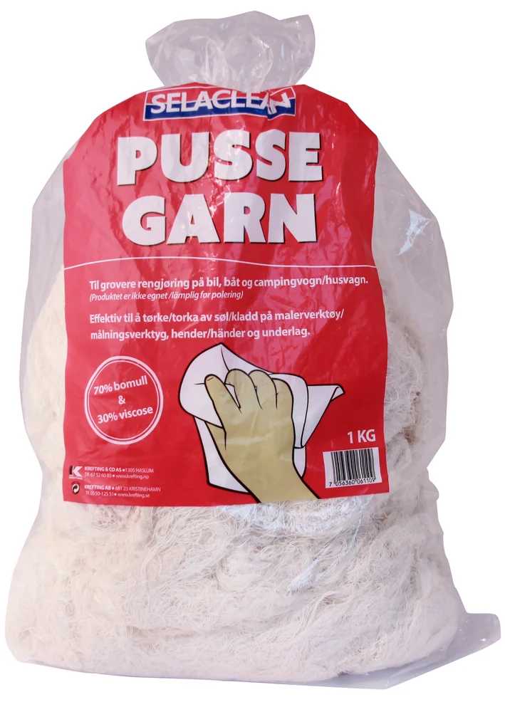PUSSEGARN SELACLEAN 1KG KREFTING v:8877366 PUSSEGARN SELACLEAN 1KG KREFTING v:8877366