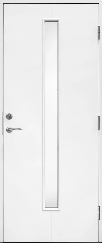 Ytterdør Linnea Pluss 110×210 cm hvit høyre v:8676301