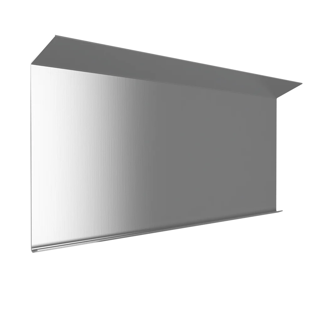 Bordtakbeslag til takrenne 0,6 mm 120 x 2500 mm 22° ubehandlet v:4123273