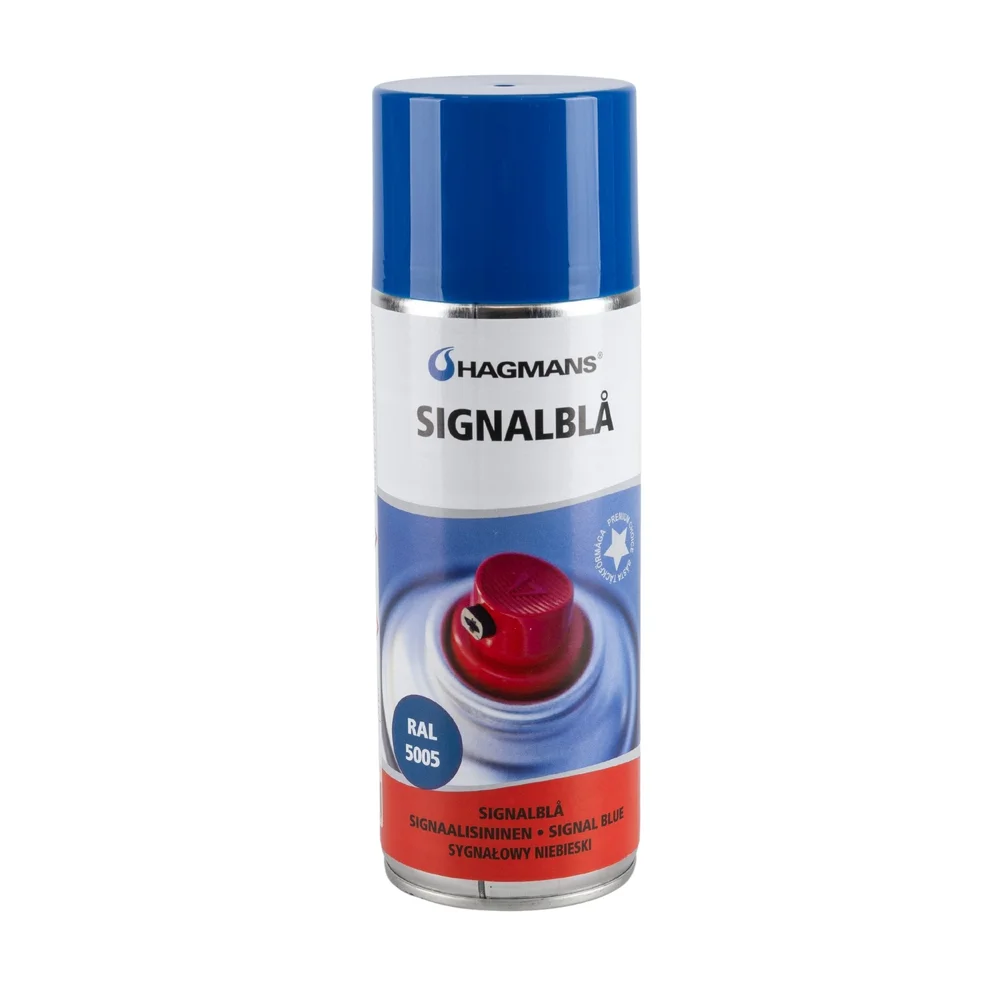 Hagmans Dekkmaling signalblå RAL 5005, 400 ml v:2914434 Hagmans Dekkmaling signalblå RAL 5005, 400 ml v:2914434