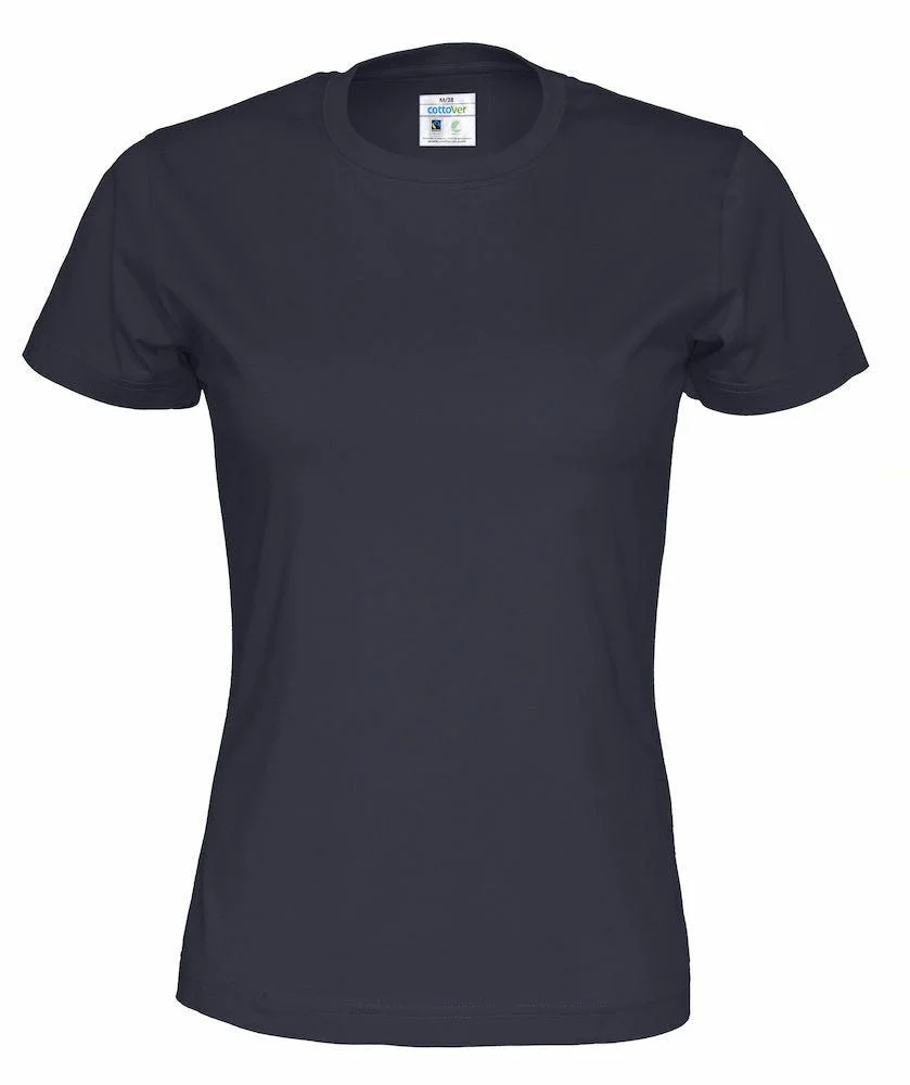 COTTOVER T-SHIRT DAME 141007-855 MARINE v:2777221