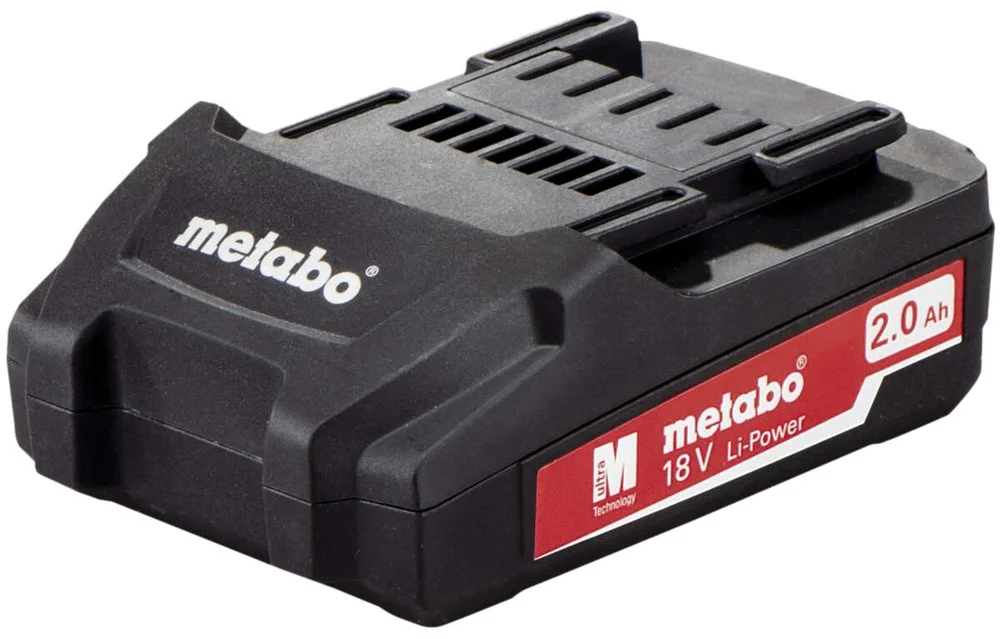 Metabo 18V Li-Power 2,0Ah batteri v:1616882 Metabo 18V Li-Power 2,0Ah batteri v:1616882